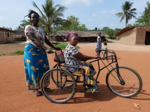 Photo illustrant le projet Handicap soutenu par l'association SOLASO77 à Bongboka-Monéné en république démocratique du Congo RDC